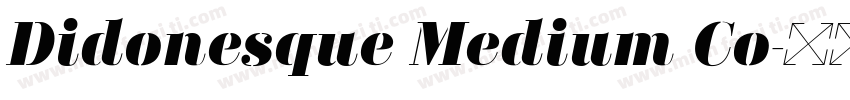 Didonesque Medium Co字体转换